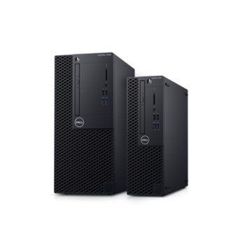 Настолен компютър Dell OptiPlex 3060 MT (N030O3060MT_UBU), шестядрен Coffee Lake Intel Core i5-8500 3.0/4.1 GHz, 8GB DDR4, 256GB SSD, 1x USB 3.1 Type C, клавиатура и мишка, Linux | JAR Computers Dell OptiPlex 3060 MT N030O3060MT_UBU