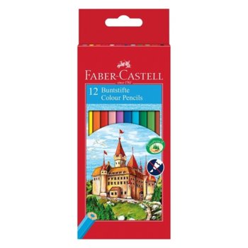 Цветен молив Faber-Castell Замък 12 цвята