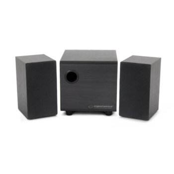 Тонколони ESPERANZA EP123, 2.1, 3W, USB, 3.5mm жак, черен | JAR Computers ESPERANZA EP123