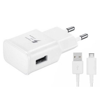 Зарядно устройство, от контакт към 1x USB (ж), 5V/2.0A/10W, кабел Micro USB, бяло, 1.0m | JAR Computers Asus Charger for phones 5V, 2A, 10W
