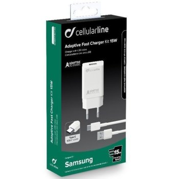 Cellularline IT4679 адаптивно зарядно Type-C 15W