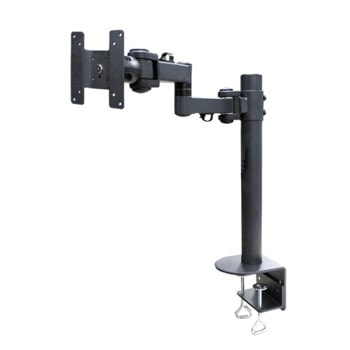 Стойка за монитор NewStar FPMA-D960BLACKPLUS, за плот, за екрани от 10" до 49", VESA до 100 x 100, макс. тегло до 20кг., регулируема, черна | JAR Computers NewStar FPMA-D960BLACKPLUS