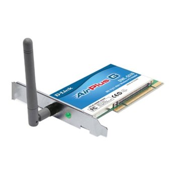 D-Link DWL-G510, 54Mbps Wireless PCI Adapter