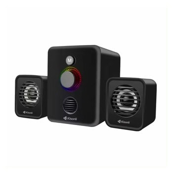 Тонколони Kisonli U-3000BT, 2.1, 11W RMS (2x3W + 5W), Bluetooth, Jack 3.5mm, черни | JAR Computers Kisonli U-3000BT Black 22222