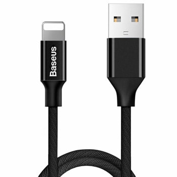 Кабел Baseus Lightning Yiven Cable (CALYW-01), от USB A(м) към Lightning(м), 1.2m, черен | JAR Computers Baseus Lightning Yiven Cable CALYW-01