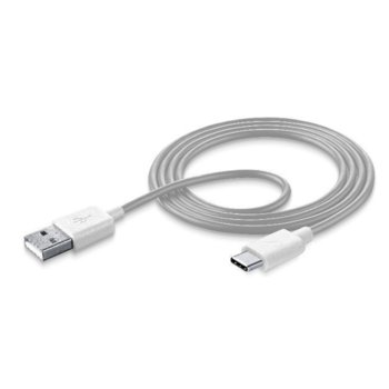 Кабел Cellular Line, от USB-A(м) към USB-C(м), 1m, сив | JAR Computers Кабел данни Smart USB - Type-C