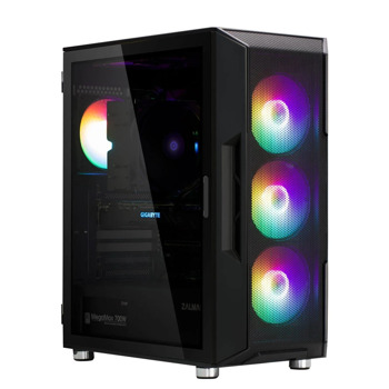 Кутия Zalman I3 NEO Black, ATX/mATX/Mini-ITX, 2x USB 3.0, с прозорец, RGB Effect, черна, без захранване | JAR Computers Кутия Zalman I3 NEO Black