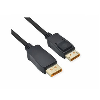 Кабел Roline 11.04.6020, от DisplayPort(м) към DisplayPort(м), 1m, черен, 10K@60Hz | JAR Computers кабел roline 11.04.6020