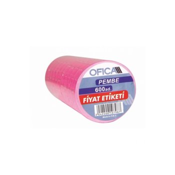 Етикети за маркиращи клещи Ofica Pembe, розови, цената е за 1бр. (продават се в опаковка от 10бр.) | JAR Computers Етикети