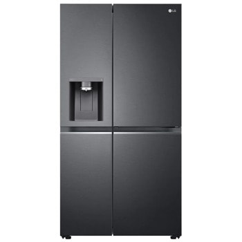 Хладилник с фризер LG GSJV91MCAE, клас E, 635 л. общ обем, свободностоящ, 350 kWh/годишно, Total No Frost, Door Cooling+, UVnano, FRESHBalancer, LG ThinQ, черен image