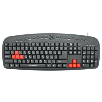 Клавиатура DeTech DE6087, мултимедийна, кирилизирана, USB, черна | JAR Computers Клавиатура DeTech DE6087