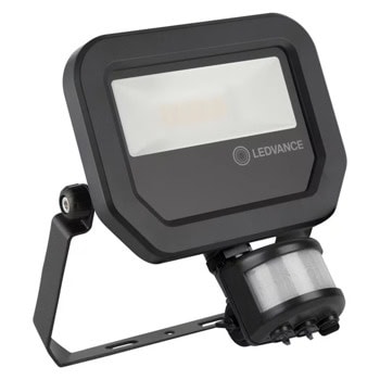 LED прожектор Ledvance FL PFM 10 W 4000 K SYM 100 S BK, 10W, 1200 lm, 4000K, IP65 защита, за стена/таван, със сензор | JAR Computers Ledvance FL PFM 10 W 4000 K SYM 100 S BK