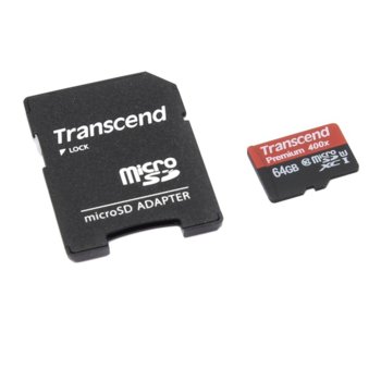 64GB microSDXC Transcend Premium 400x TS64GUSDU1