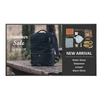 Публичен дисплей AG Neovo QM-5502, 54.6" (138.6 cm) 4K/UHD IPS дисплей, HDMI, VGA, USB, RS232, LAN | JAR Computers AG Neovo QM-5502