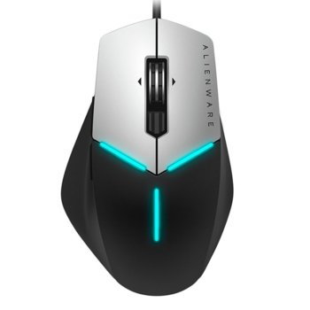 Мишка Dell Alienware 570-AARH-14, оптична (200-5000 dpi), USB, черна/сива, 9 програмируеми бутона, RGB Lighting | JAR Computers Dell Alienware 570-AARH-14