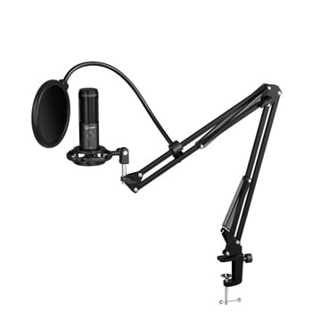 Микрофон Lorgar Voicer 931, LED indicator, 360° Rotation, черен | JAR Computers Lorgar Voicer 931 LRG-CMT931