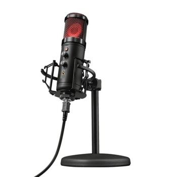 Микрофон Trust GXT 256 Exxo, USB, 30Hz-18kHz, черен | JAR Computers Trust 23510