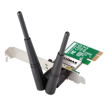 Мрежови адаптер Edimax EW-7612PIn, 300 Mbps, Wireless-N/G/B, PCI-E адаптер | JAR Computers Edimax EW-7612PIn 300Mbps Wi-Fi PCI-E Adapte