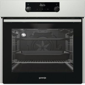 Фурна за вграждане Gorenje BOP737E11X, A+, 70 л. обем, 11 функции, сензорно управление, пиролитично самопочистване, черна | JAR Computers Gorenje BOP737E11X