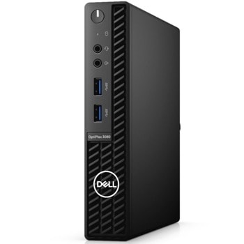 Настолен компютър Dell OptiPlex 3080 MFF (N206O3080MFF), четириядрен Comet Lake Intel Core i3-10105T 3.0/3.9 GHz, 4GB DDR4, 128GB SSD, 4x USB 3.2, Windows 10 Pro | JAR Computers Dell OptiPlex 3080 MFF N206O3080MFF