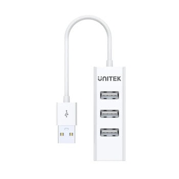 USB хъб Unitek Y-2146 бял