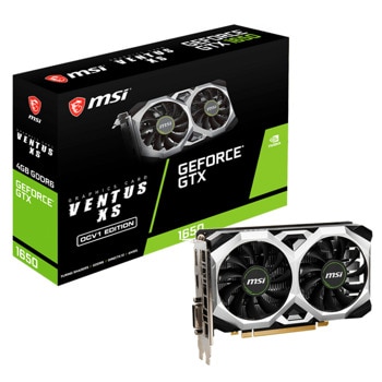 Видео карта nVidia GeForce GTX 1650, 4GB, MSI Ventus XS OCV1, PCI-E 3.0, GDDR6, 128-bit, DisplayPort, HDMI, DVI | JAR Computers MSI GeForce GTX 1650 Ventus XS OCV1