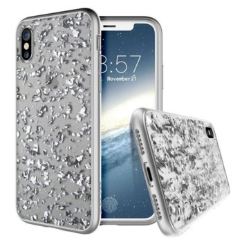 Prodigee Treasure for iPhone XS IPHX-TRS-SLV silvr