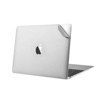 Протектор Devia Macsuit Full Protection - комплект защитни покрития за екрана, пада и корпуса на MacBook 12, сребрист | JAR Computers Devia Macsuit Full Protection