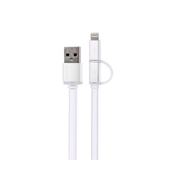 Remax USB A(м) към Micro USB и Lightning, 1m