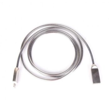 Кабел Royal 167/1 silver, от USB Type A(м) към micro USB B(м) 1m, сребрист | JAR Computers Royal CABLE-167/1 21013625 silver