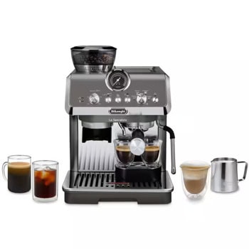 Кафеавтомат DeLonghi La Specialista Arte Evo, 1550W, 15 bar, 1.7 l. обем на резервоара за вода, 2 филтъра, 3 температурни настройки, 8 настройки на мелачката, Thermoblock система, сив | JAR Computers DeLonghi La Specialista Arte Evo EC9255.T