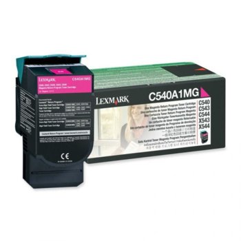 КАСЕТА ЗА LEXMARK OPTRA C 540 series/X540 series - Magenta - Return program cartridge - P№ C540A1MG - заб.: 1000k | JAR Computers КАСЕТА ЗА LEXMARK OPTRA C 540 series/X540 series