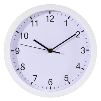 Часовник Hama Plus 186341, аналогово указание, кварцов механизъм, бял image