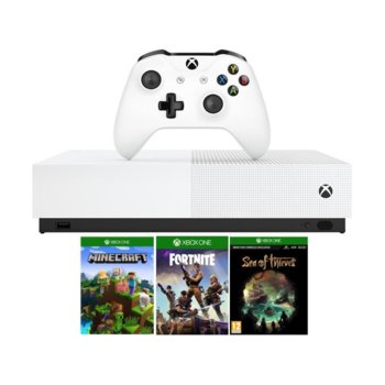 Microsoft Xbox One S All-Digital Edition 1TB + 3x