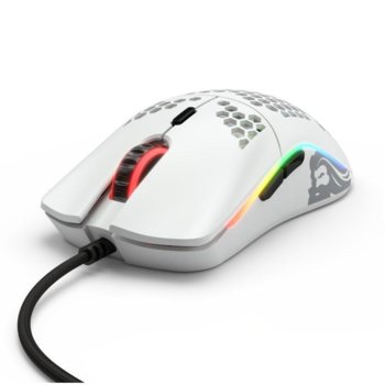 Мишка Glorious Odin O, оптична (12 000dpi), USB, матирано бяла, геймърска, подсветка image