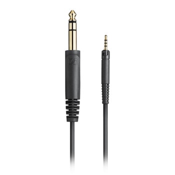Резервен кабел за слушалки Sennheiser НD 518, НD 558, НD 559, НD 569, НD 579, НD 598, НD 599, НD 560Ѕ, 3m, Jack 6.3mm, черен image