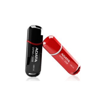 Памет 128GB USB Flash, A-Data DashDrive UV150, USB3.0, черна/червена | JAR Computers 128GB A-Data DashDrive UV150