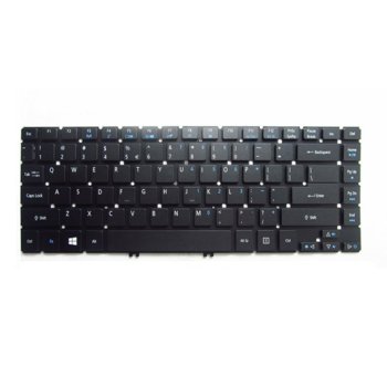 Клавиатура за лаптоп Acer, съвместима със серия Aspire R7-571 R7-571G R7-572G, черна, без рамка, US/UK | JAR Computers Клавиатура за Acer Aspire R7-571/571G/572G US/UK