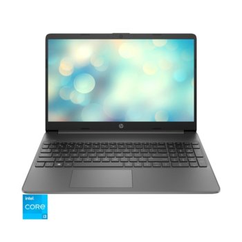 Лаптоп HP 15s-fq2023nq (2L9X4EA)(сив), двуядрен Tiger Lake Intel Core i3-1115G4 4.1 GHz, 15.6" (39.62 cm) Full HD IPS Anti-Glare Display (HDMI), 8GB DDR4, 512GB SSD, USB type C, Free DOS, 1.69 kg. | JAR Computers HP 15s-fq2023nq (2L9X4EA)