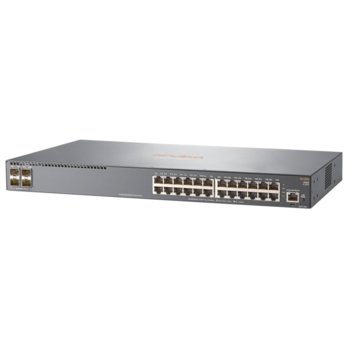 Суич HPE Aruba 2540 24G 4SFP+ JL354A, 1000 Mbps, 24 x 10/100/1000 Ethernet ports, 4 x SFP+ 1/10GbE ports | JAR Computers HPE Aruba 2540 24G 4SFP+ Switch JL354A