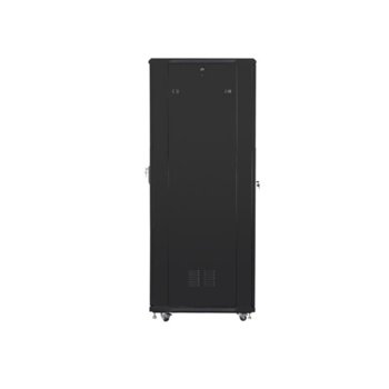 Комуникационен шкаф Lanberg FF01-6042-12B, 19", 42U, 600 x 1000 x 2047.5, стъклена врата, черен | JAR Computers Lanberg FF01-6042-12B