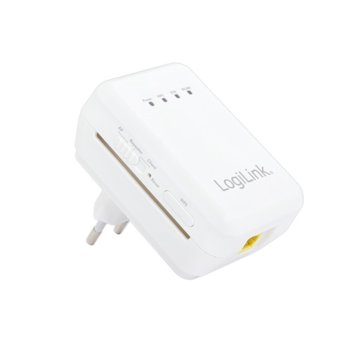 Репийтър LogiLink WL0149, Wireless N, 2.4GHz (300 Mbit/s), 5V, 1A, 2x 2dBi вътрешни антени, 1x (10/100) Ethernet Port | JAR Computers LogiLink WL0149 Wi-Fi Repeater