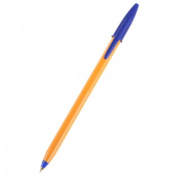 Химикалка BIC Orange Fine, син цвят на писане, 0.8 mm, оранжева, цената е за 1бр. (продава се в опаковка от 20 бр.) | JAR Computers BIC Orange Fine Blue