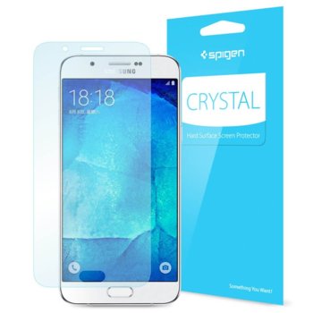 Защитно фолио Spigen Film Crystal CR за Samsung Galaxy A8 | JAR Computers SpigenFilmCrystal CR за Galaxy A8 SGP11720