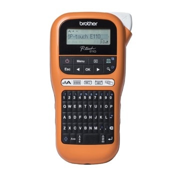 Етикетен принтер Brother PT-E110VP, 180 dpi, 20 mm/s, 12mm, кирилица | JAR Computers Brother PT-E110VP