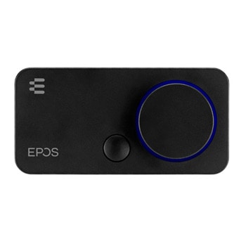 Външна звукова карта EPOS GSX 300, 7.1, USB 2.0, LED подсветка, черна | JAR Computers Epos GSX 300 1001226