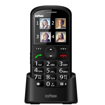 GSM MyPhone Halo 2 (черен), 2.2"(5.58cm) дисплей, 0.3 Mpix camera, Micro SD, Бутон SOS, фенерче, календар, хендсфрий, аларма, калкулатор, FM радио, 85g | JAR Computers MyPhone Halo 2 IT3682