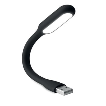 USB лампа More Than Gifts Kankei Black, USB, LED, възможност за надписване и брандиране чрез тампонен печат, черна image