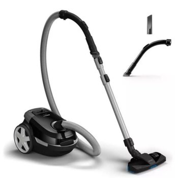 Прахосмукачка Philips XD3112/09, с торба, 900 W, 3 л. капацитет на торбата, AirflowMax, черна | JAR Computers Philips XD3112/09