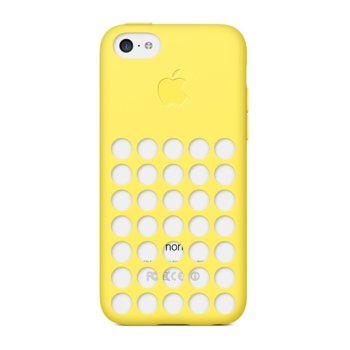 Силиконов протектор за Apple iPhone Case 5C, жълт
